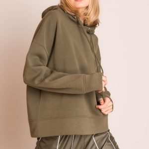 Khaki sweatshirt for women BSL