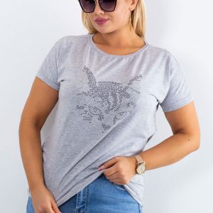 Gray T-shirt Moment PLUS SIZE