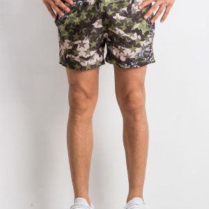 Men's Green Chased Shorts