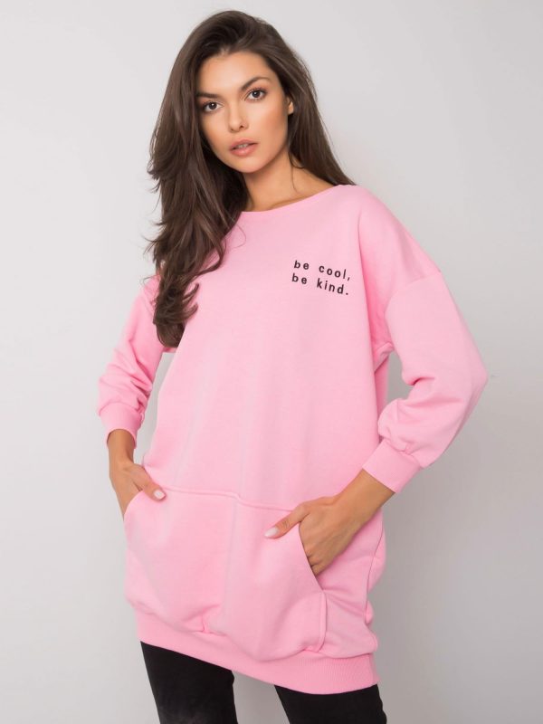 Shireen pink kangaroo sweatshirt