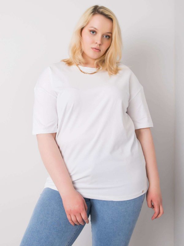 White t-shirt plus size Gaia