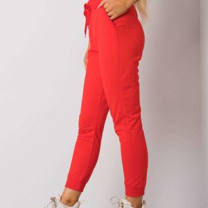 Red sweatpants for women Shaila