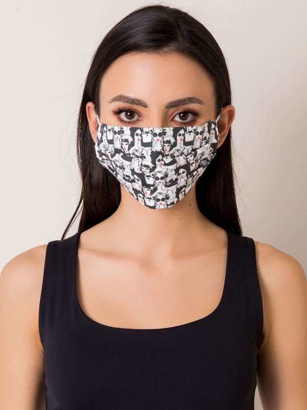 Reuse protective mask with print