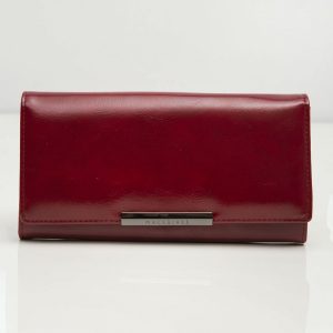 Dark Red Ladies Leather Wallet