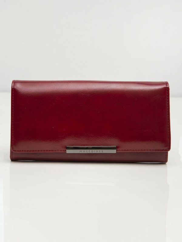 Dark Red Ladies Leather Wallet