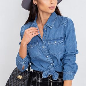 RUE PARIS Dark blue shirt Jannice