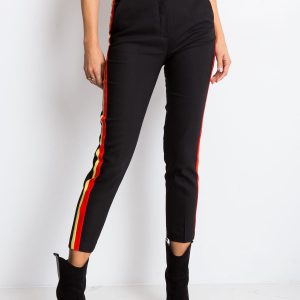 RUE PARIS Black and red pants Vince