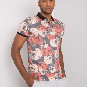 Grey Grayson Printed Men's Polo Shirt