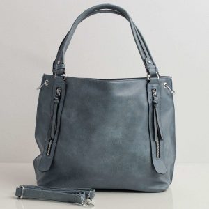 Blue women's bag city bag