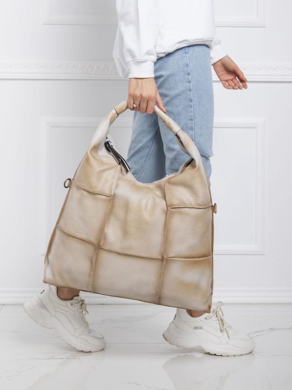 Light Beige Extra Large Handbag