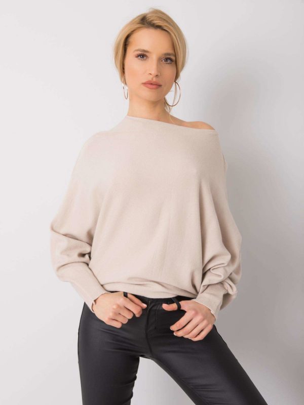 Beige oversized sweater Albertina