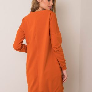 Dark orange dress Nessa RUE PARIS