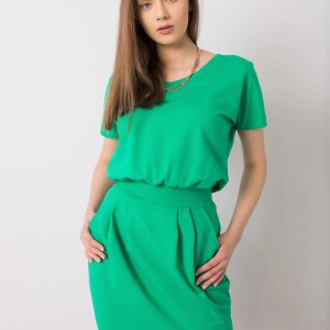 Aimee RUE PARIS Green Casual Dress