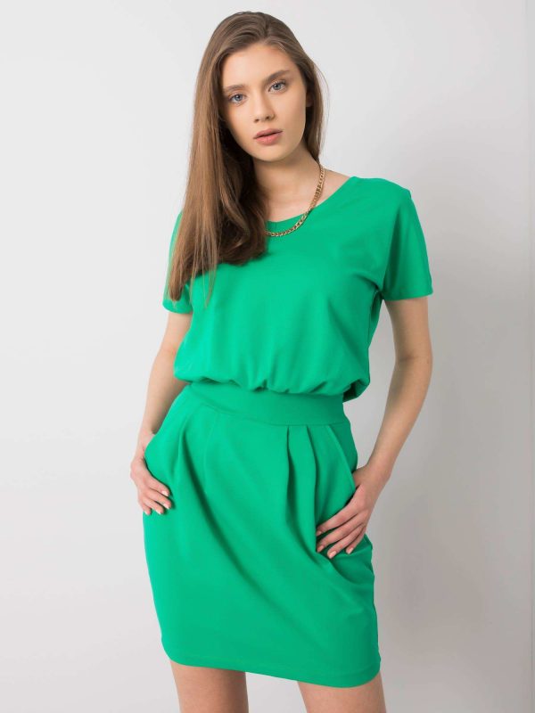 Aimee RUE PARIS Green Casual Dress