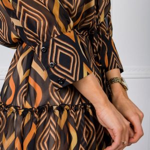 Black and gold Merci dress