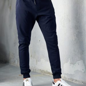 Navy blue slim fit men's sweatpants