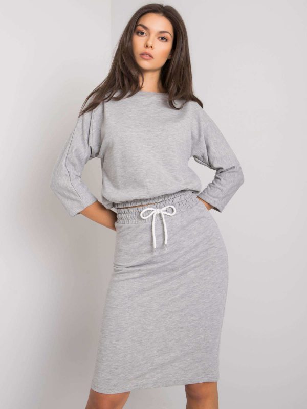 Gray set with Savina skirt