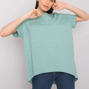 Green blouse with Etty applique