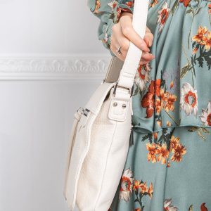 Beige women's handbag