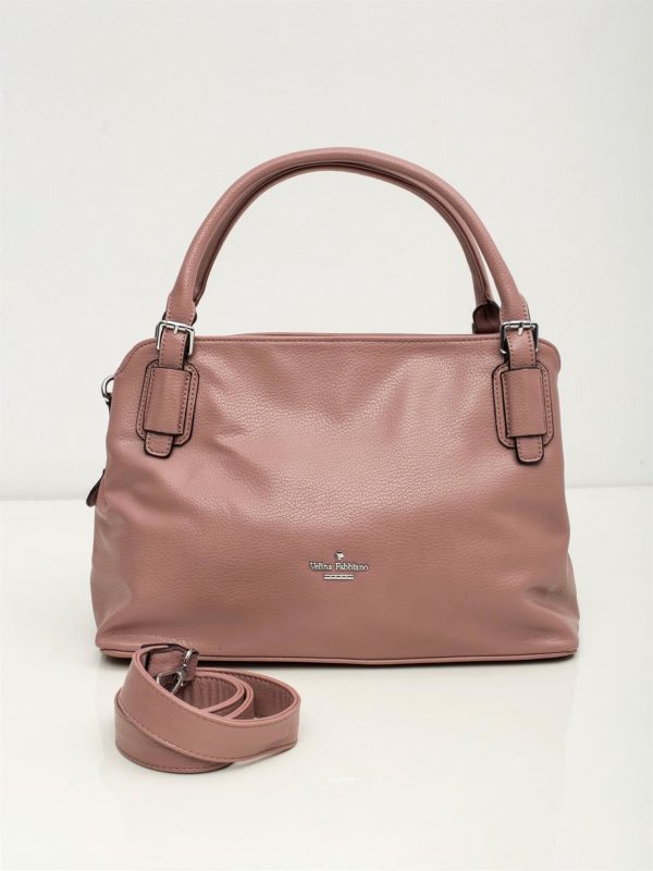 Pink Eco Leather Olong Bag