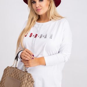 Madison Plus Size White Sweatshirt