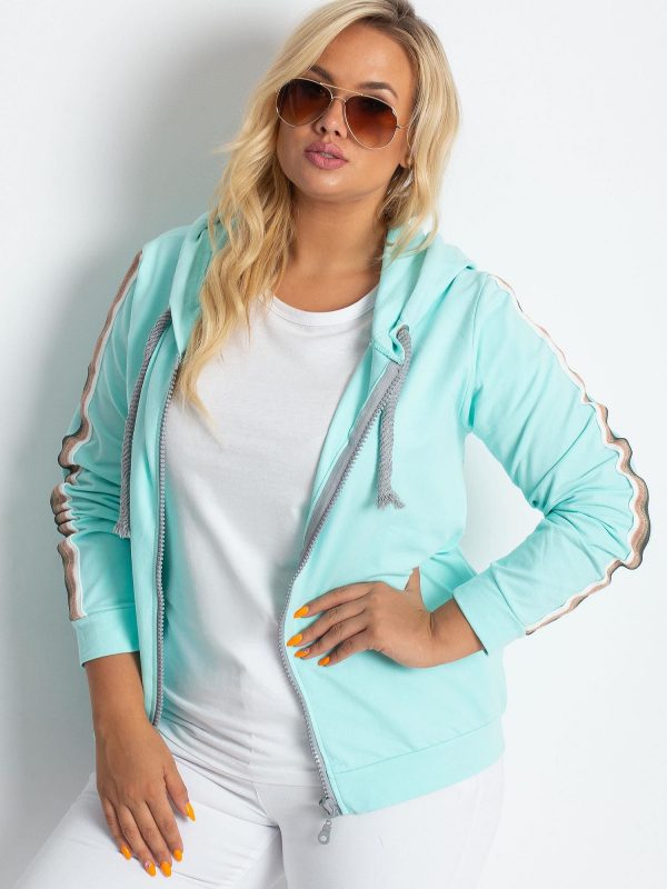 Apear plus size mint sweatshirt