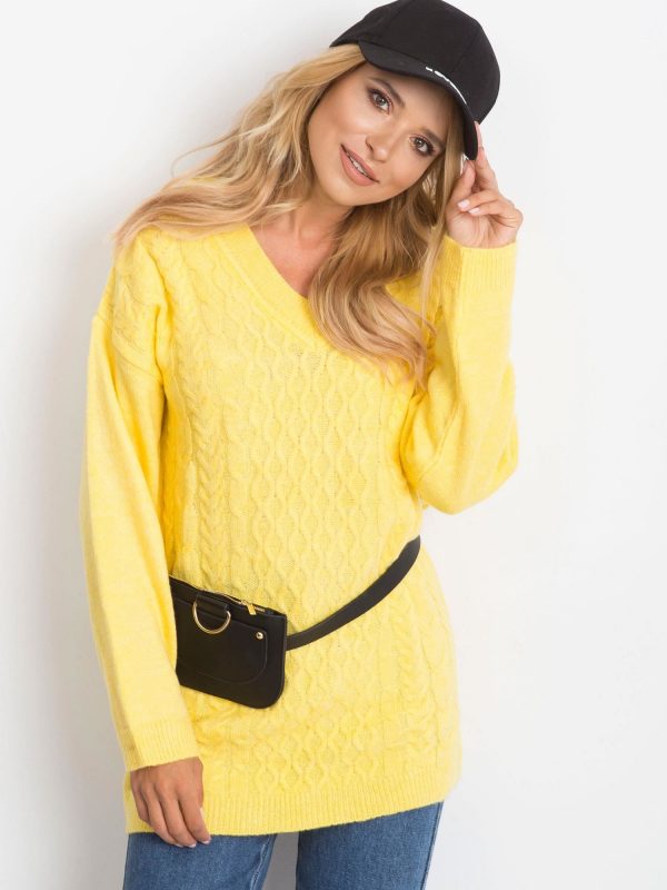 RUE PARIS Yellow Sweater Chill