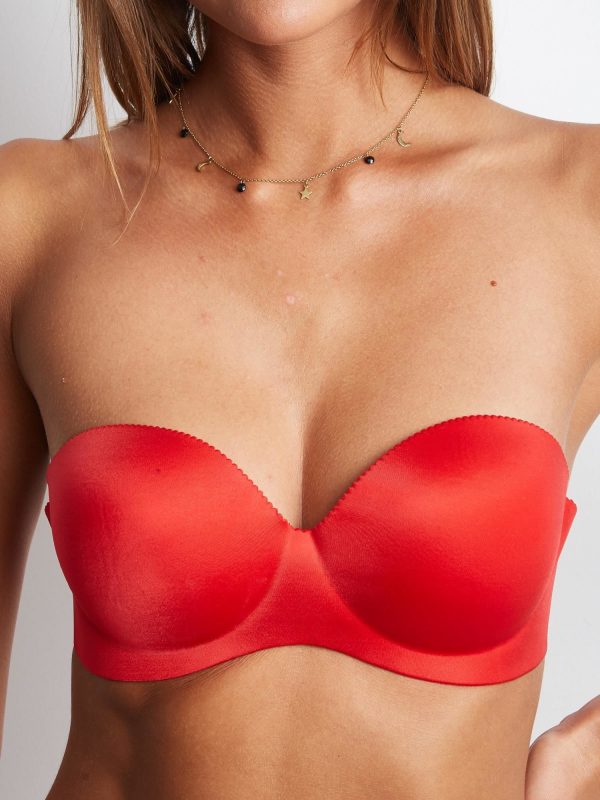 Red Seamless Bra