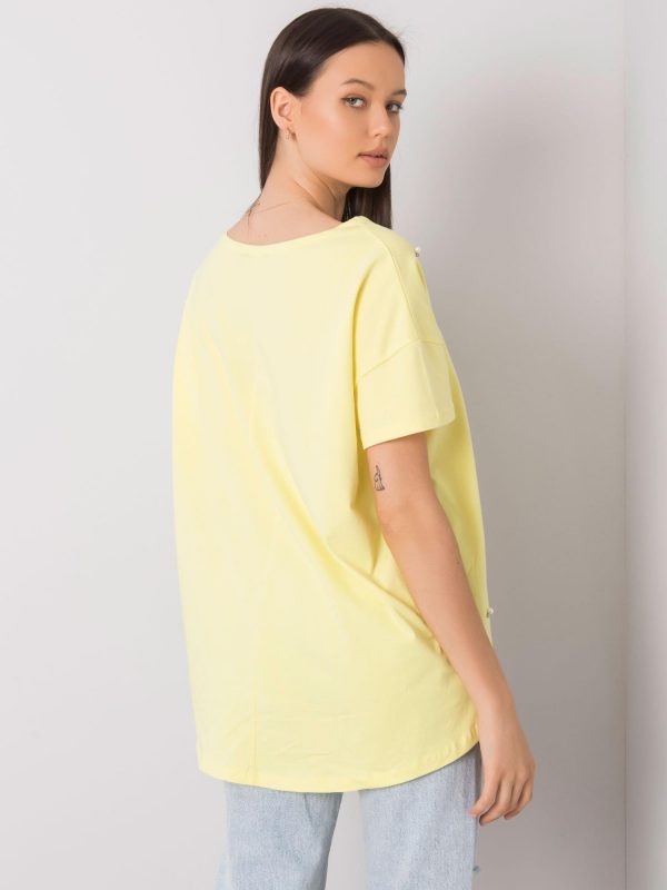 Yellow blouse with Etty applique