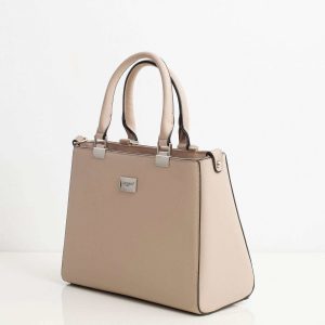 Beige saffiano bag