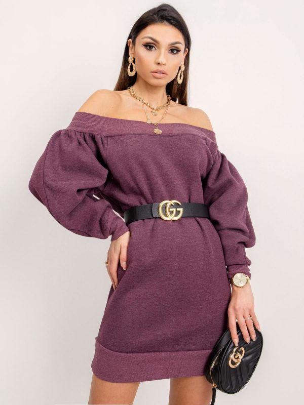 BSL Purple Sweatshirt Dress