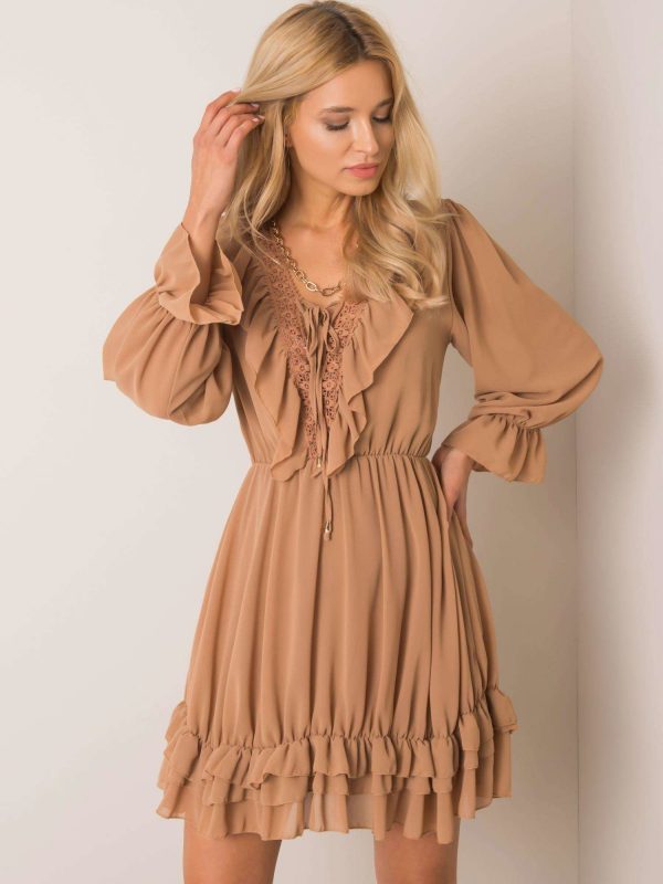 Camel dress Winona OCH BELLA