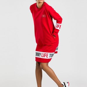 TOMMY LIFE Red Sports Dress