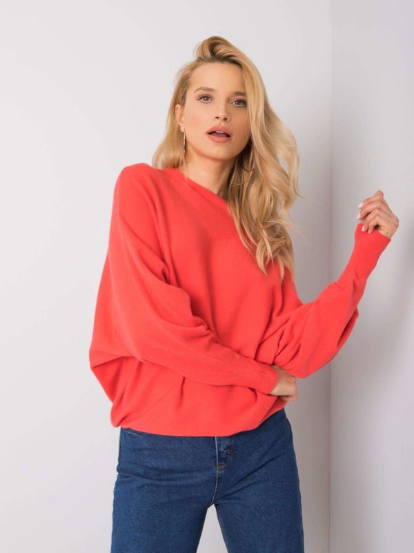 Albertina coral oversize sweater