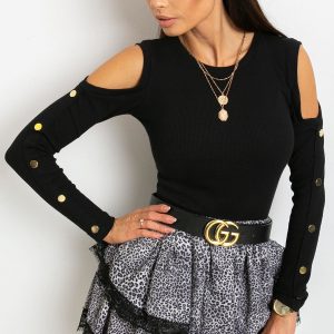 Athena black blouse