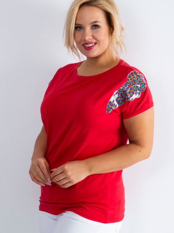 Red T-shirt Magically PLUS SIZE