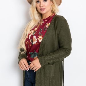 Khaki sweater plus size Vibe