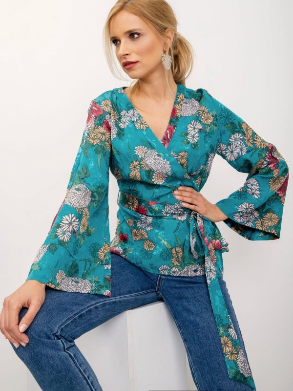 BSL Women's Turquoise Blouse