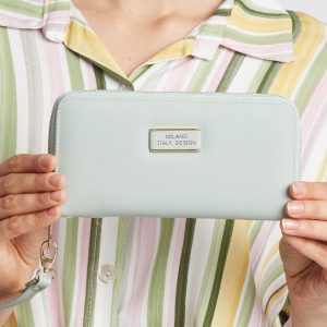 Light Green Women's Zipper Wallet