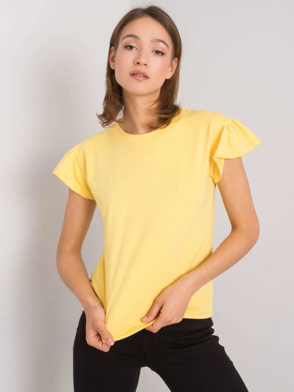 Ansley RUE PARIS yellow cotton blouse