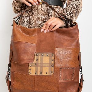 Brown Large Eco Leather Bag