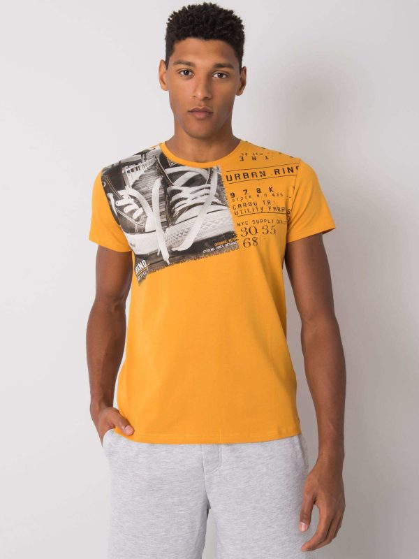 Kendrick mustard cotton t-shirt