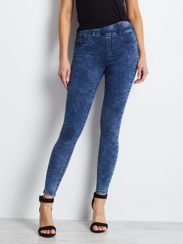 Dark Blue Palmsprings Jeggings