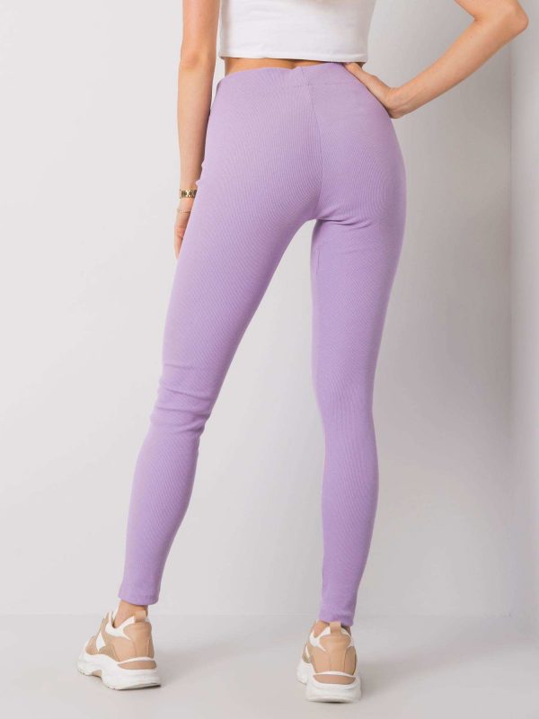 Light Purple Vesper Ribbed Leggings