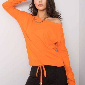 Carla's orange blouse