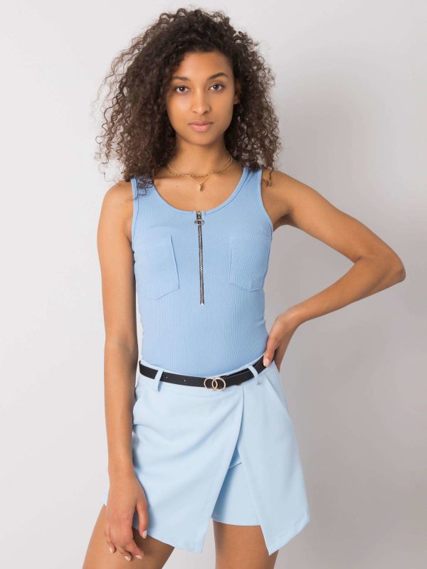 Light Blue Elegant Zoie Shorts