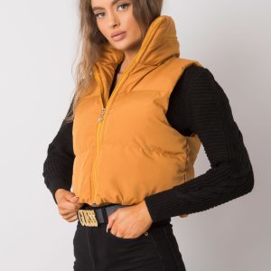 Dark Yellow Gizelle Quilted Vest