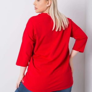 Red plus size blouse Truth