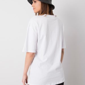 White t-shirt with print RUE PARIS