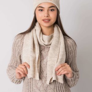 Beige knitted set for winter RUE PARIS